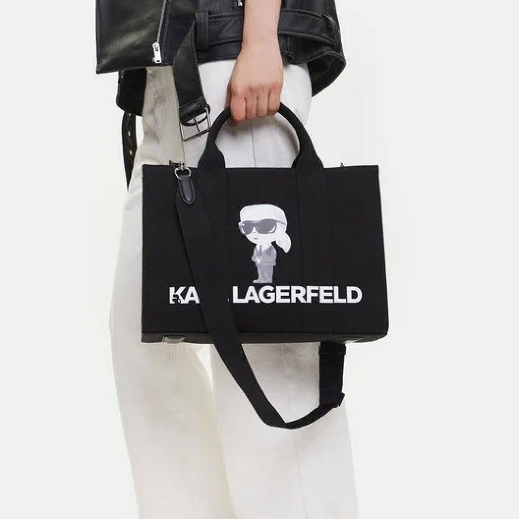 KARL LAGERFELD IKON KARL SQUARE TOT en color BLACK (4)