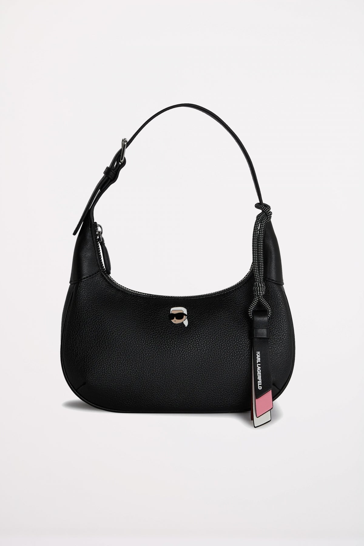 KARL LAGERFELD IKON GRAINY ROUND SH en color BLACK (1)