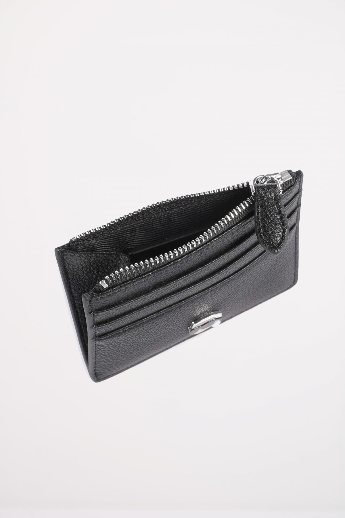 KARL LAGERFELD IKON GRAINY ZIP CARD en color BLACK (4)