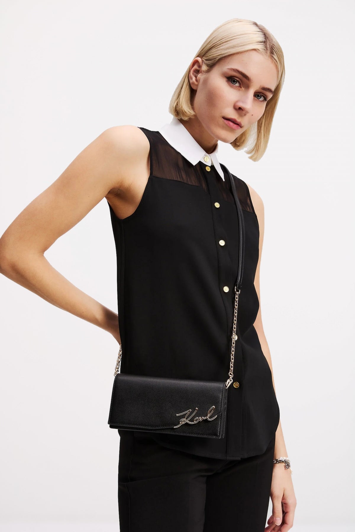 KARL LAGERFELD K SIGNATURE CONT CB en color BLKGLD (4)