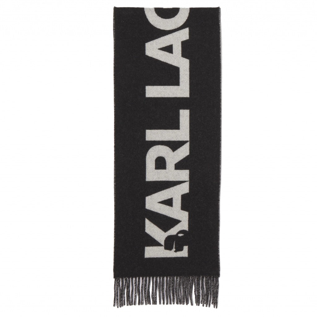 KARL LAGERFELD K ESSENTIAL SCARF en color BLACK (4)