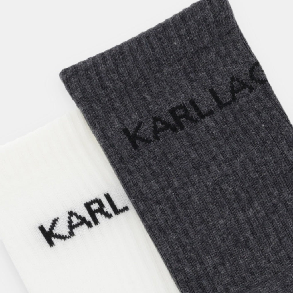 KARL LAGERFELD ESSENTIAL SOCKS PA en color GRYSTN (4)