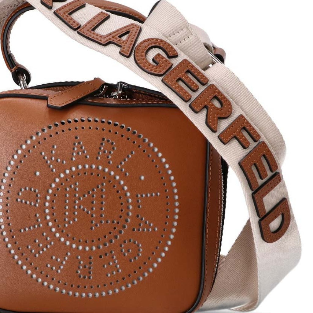 KARL LAGERFELD KCIRCLE TPH CROSSBOD en color DRKTAN (4)