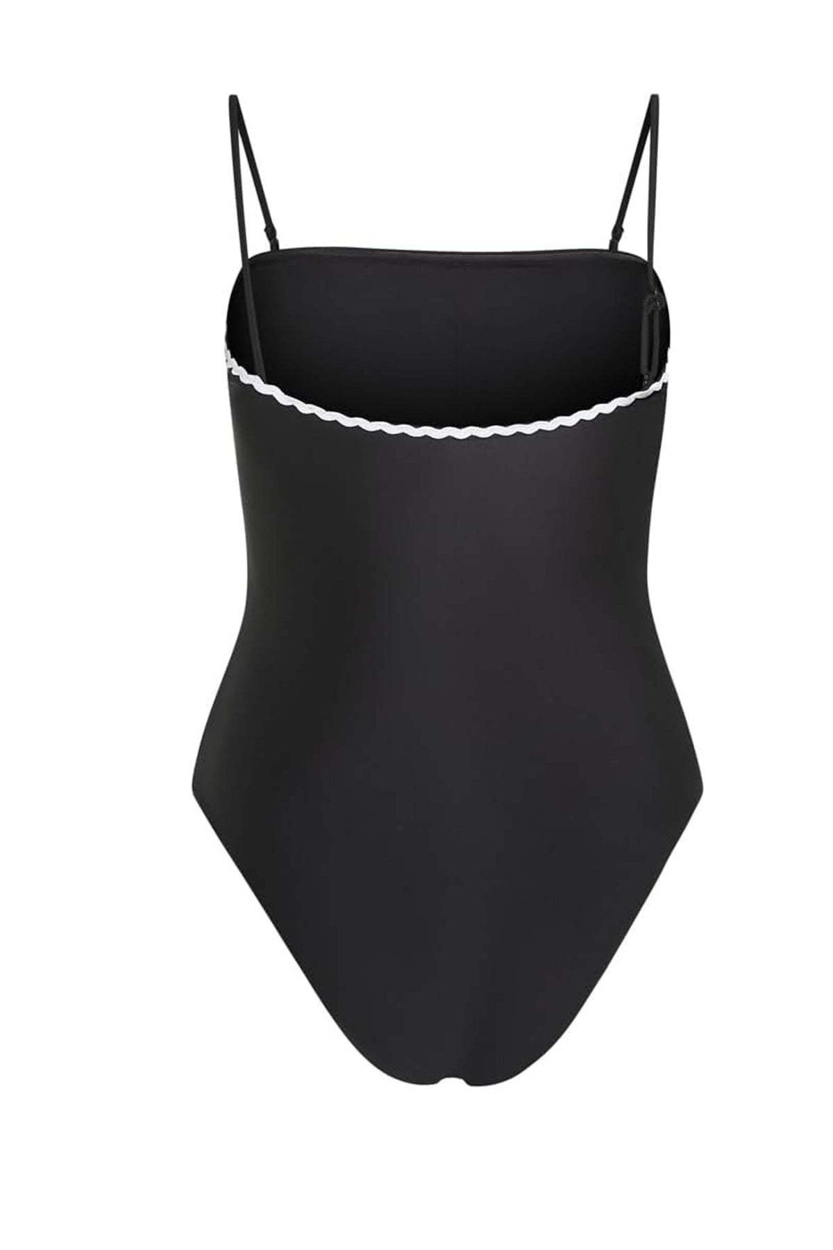 KARL LAGERFELD SCALLOP RIO SWIM en color BLACK (4)