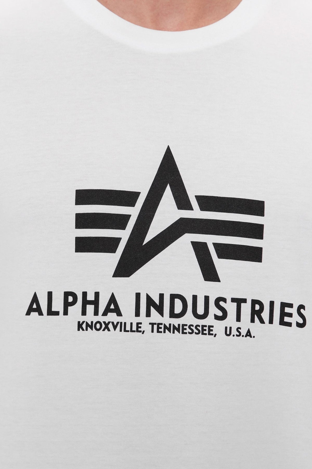 ALPHA INDUSTRIES BASIC T-SHIRT en color WHITE (4)