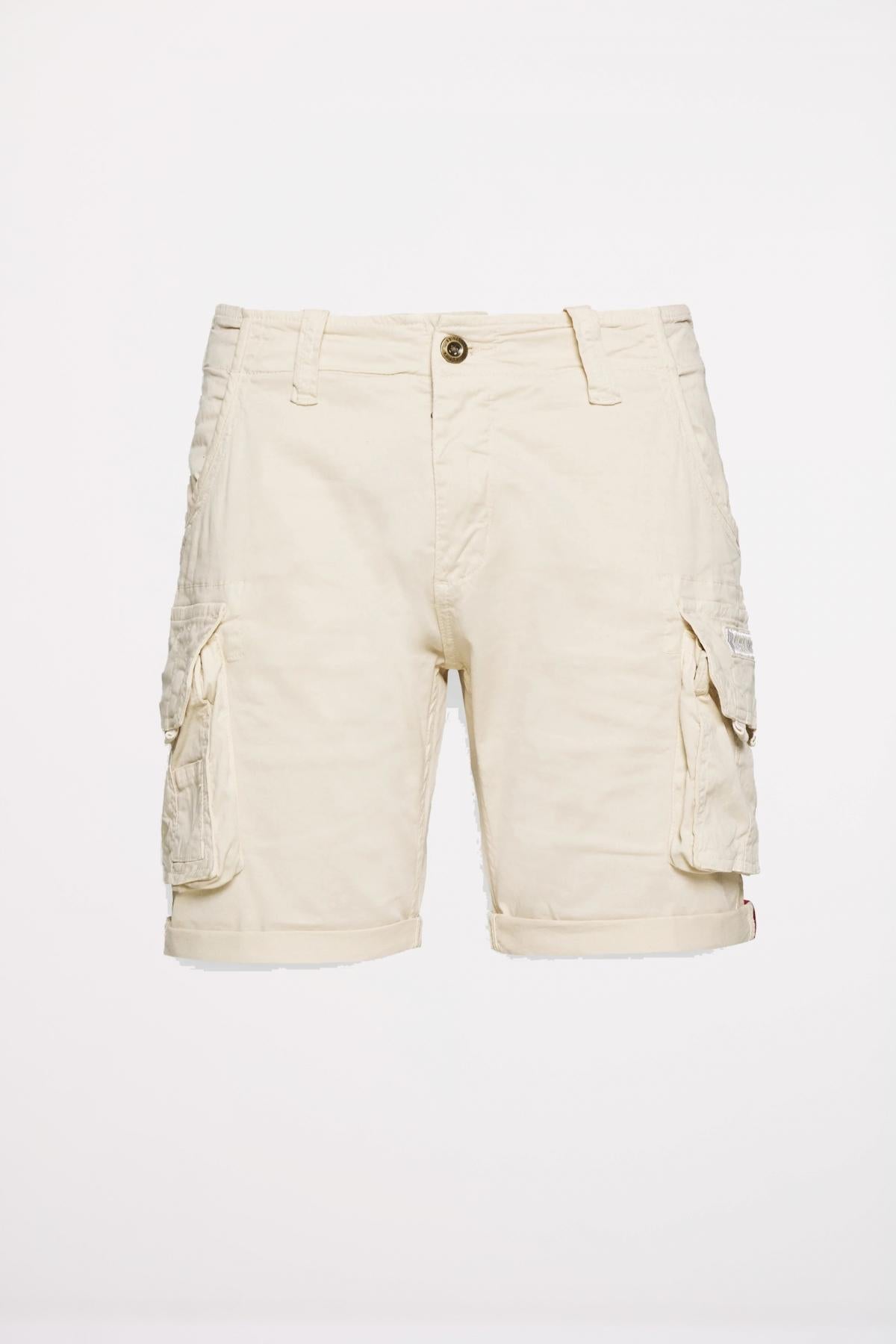 ALPHA INDUSTRIES CREW SHORT en color STRWHT (2)