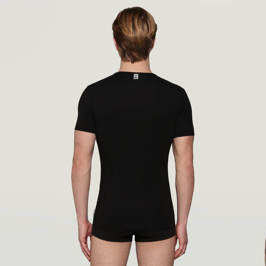 BIKKEMBERGS UNDERWEAR -PACK HOMBRE V-NECK en color BLACK (5)