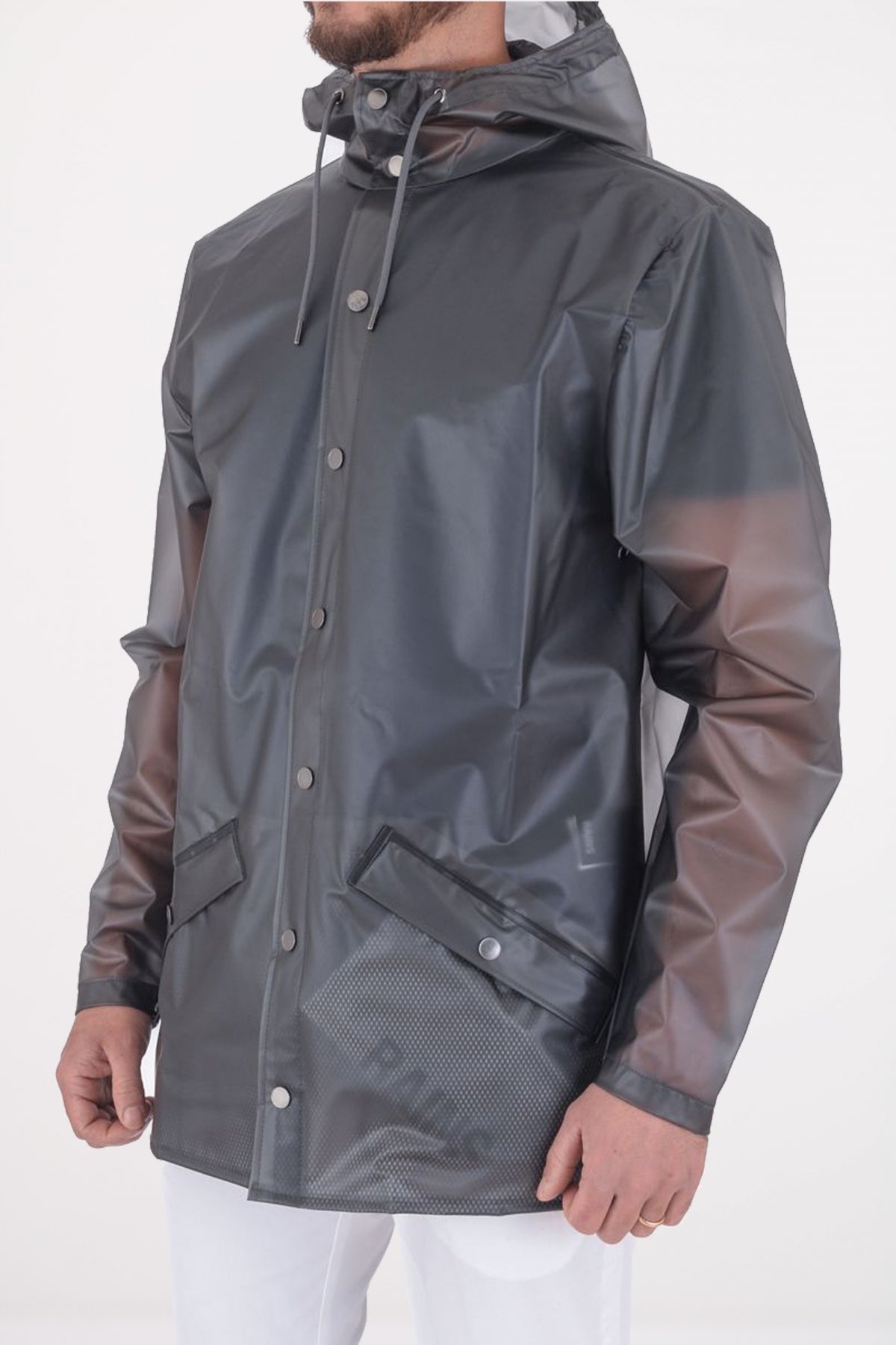 RAINS JACKET V en color MIST (2)