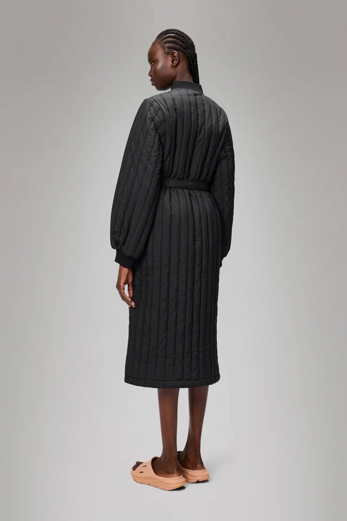 RAINS BANJA LINER W COAT T en color BLACK (3)