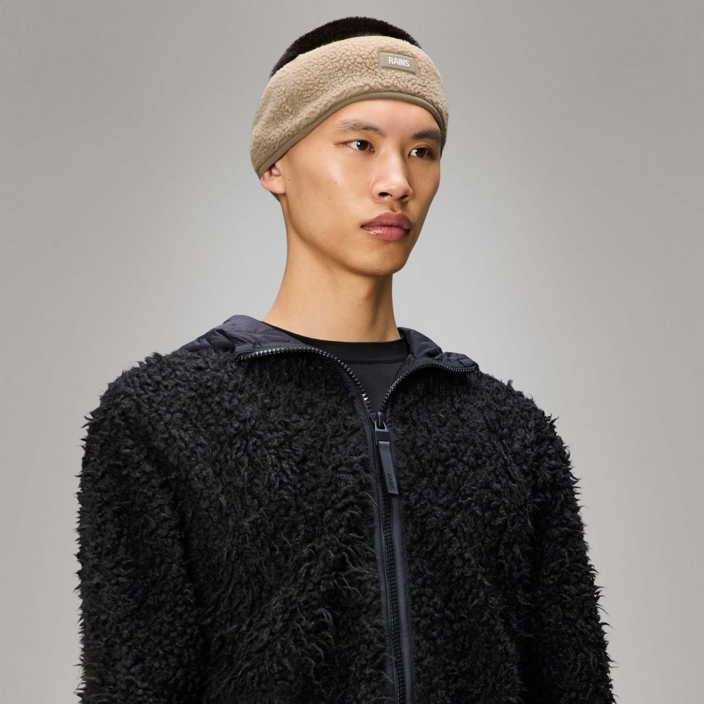 RAINS FLEECE TRAPPER HAT W en color BEIGE (6)