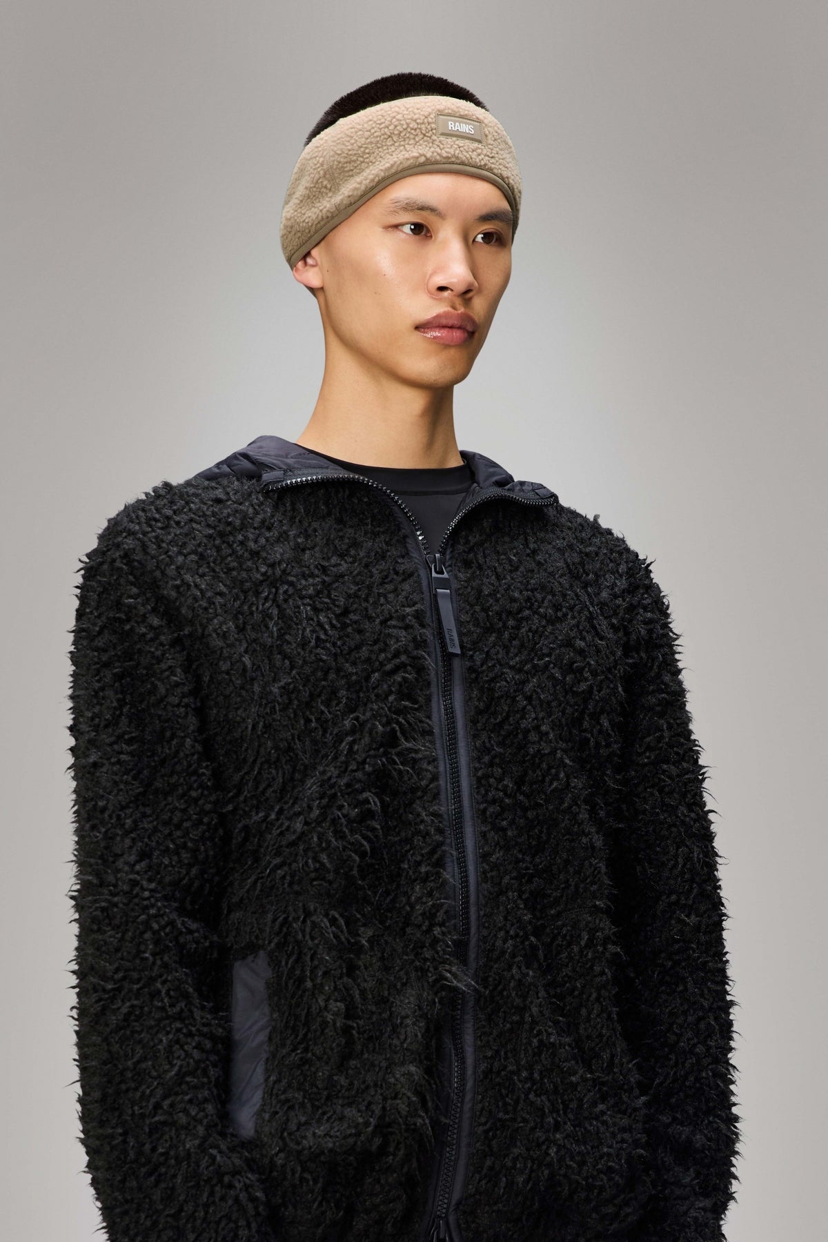 RAINS FLEECE TRAPPER HAT W en color BEIGE (3)