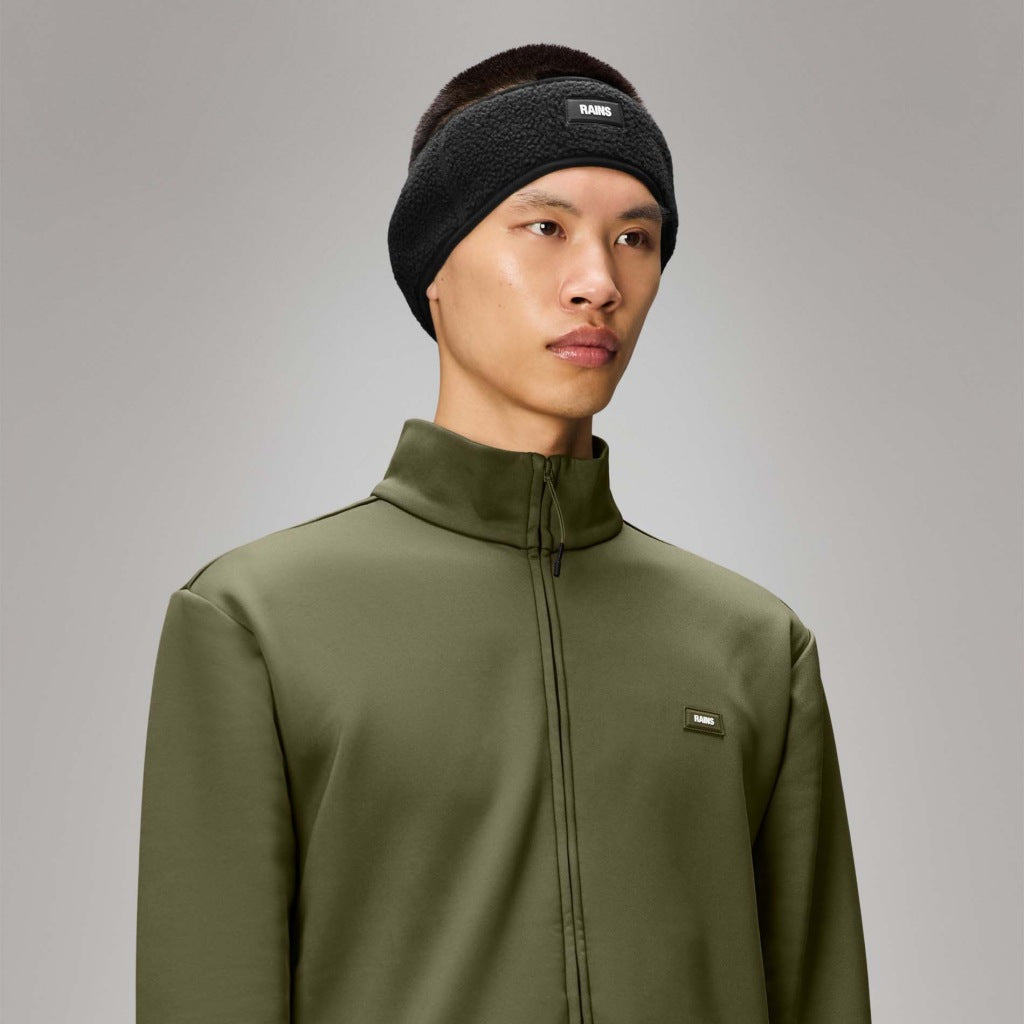 RAINS FLEECE TRAPPER HAT W en color BLACK (6)