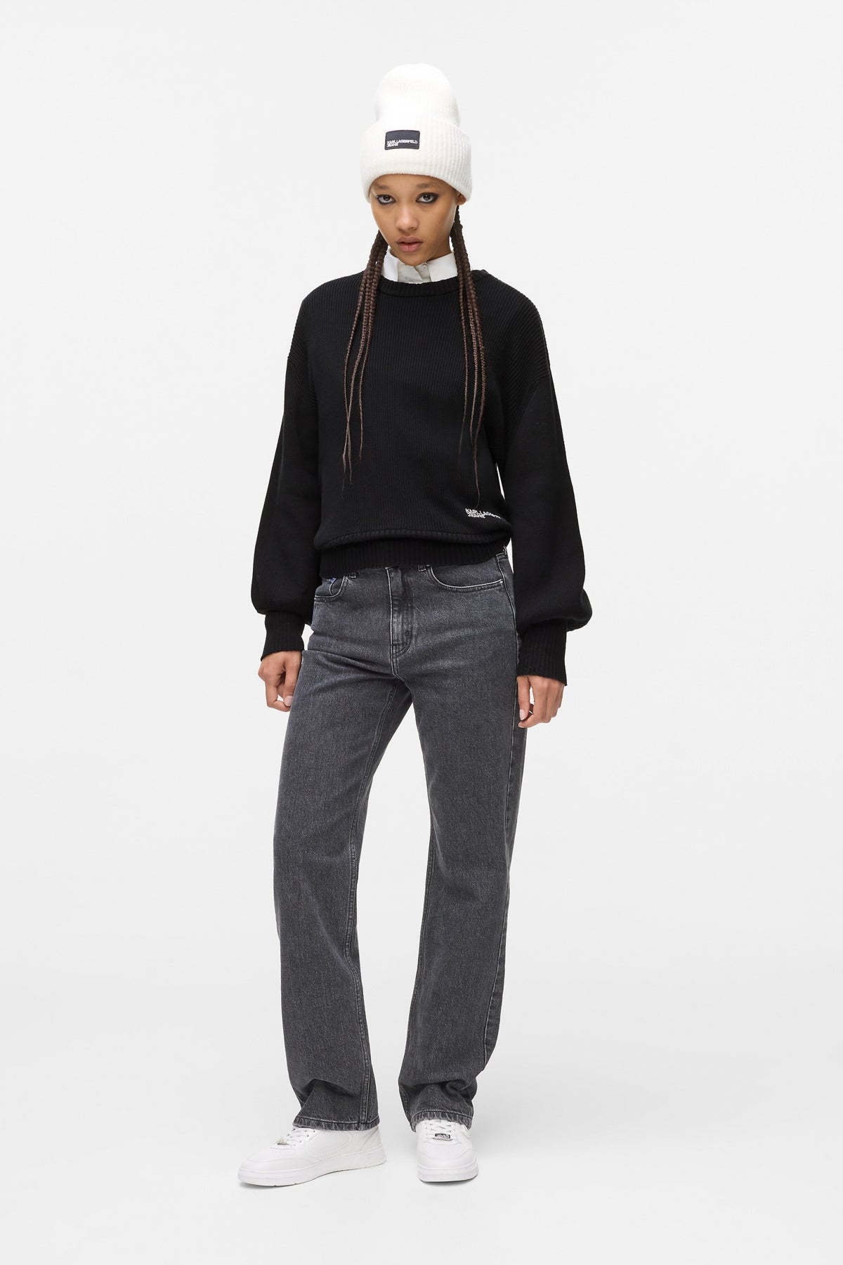 KARL LAGERFELD JEANS KLJ REG BALLOON SLEE en color BLACK (4)