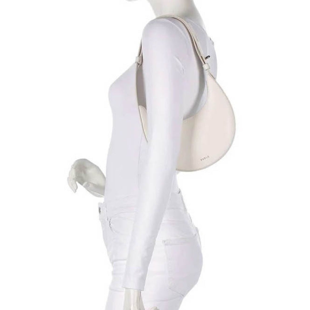 FURLA DELIZIA MINI SHOULD en color PANNA (4)