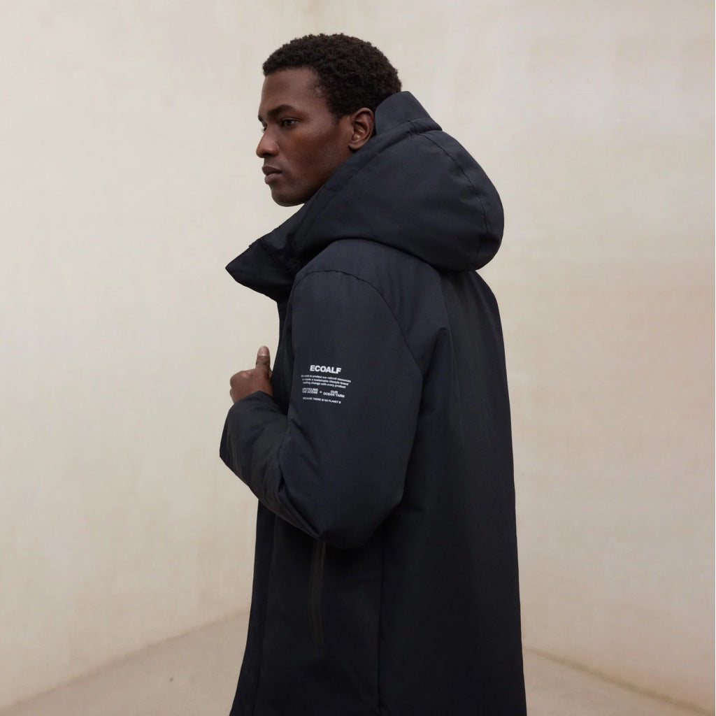 ECOALF PARKO JACKET MAN en color BLACK (6)