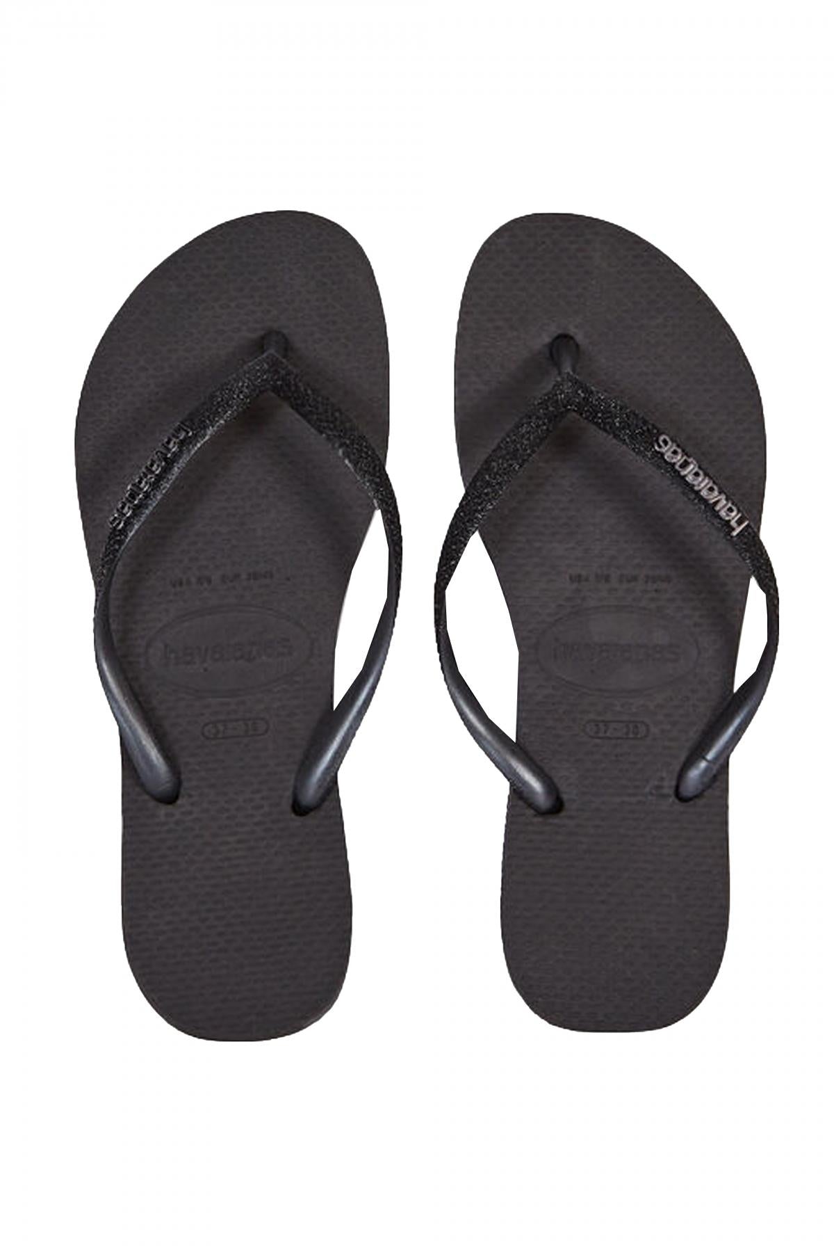 HAVAIANAS SLIM GLITTER II en color BLACK (1)