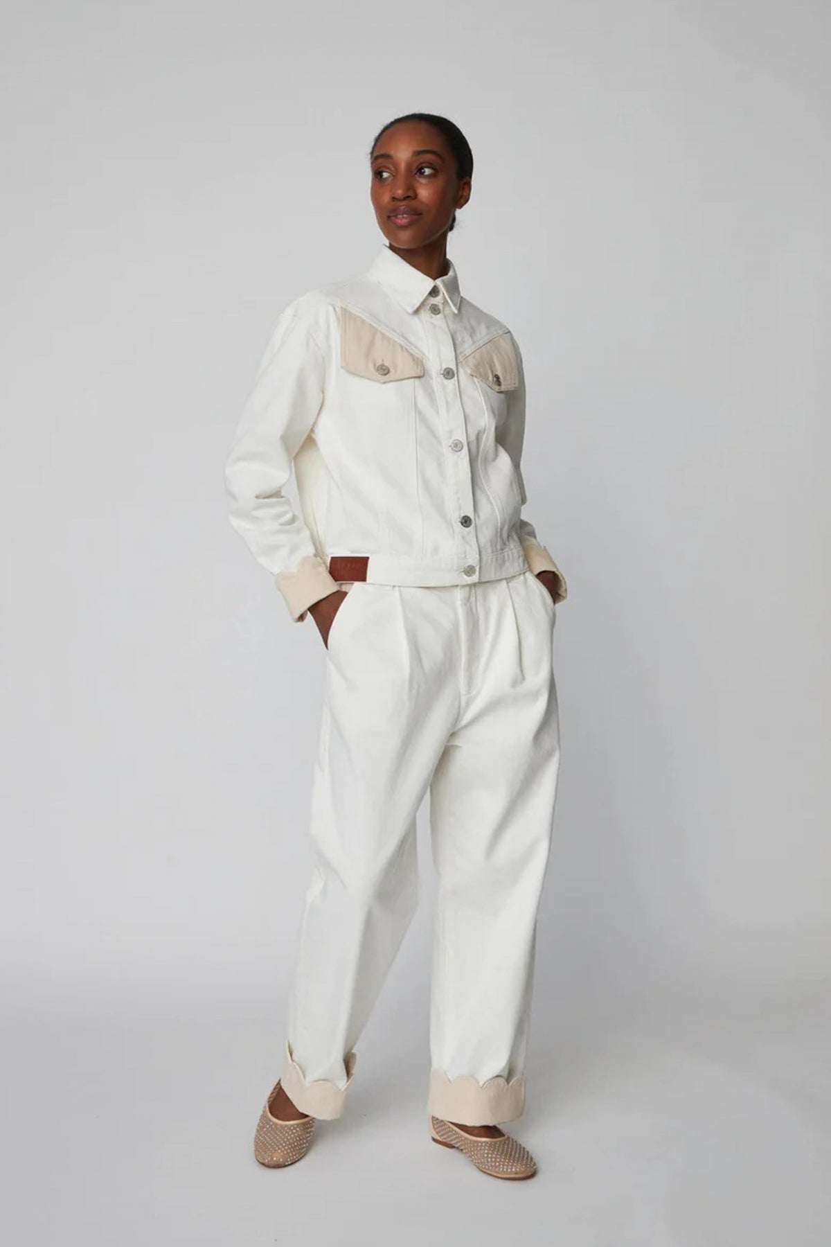 STELLA NOVA TWO-TONED COTTON JAC en color (4)