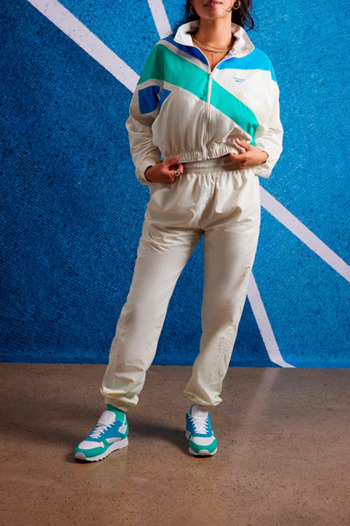 REEBOK CL FR TRACK TOP en color CHALK (4)