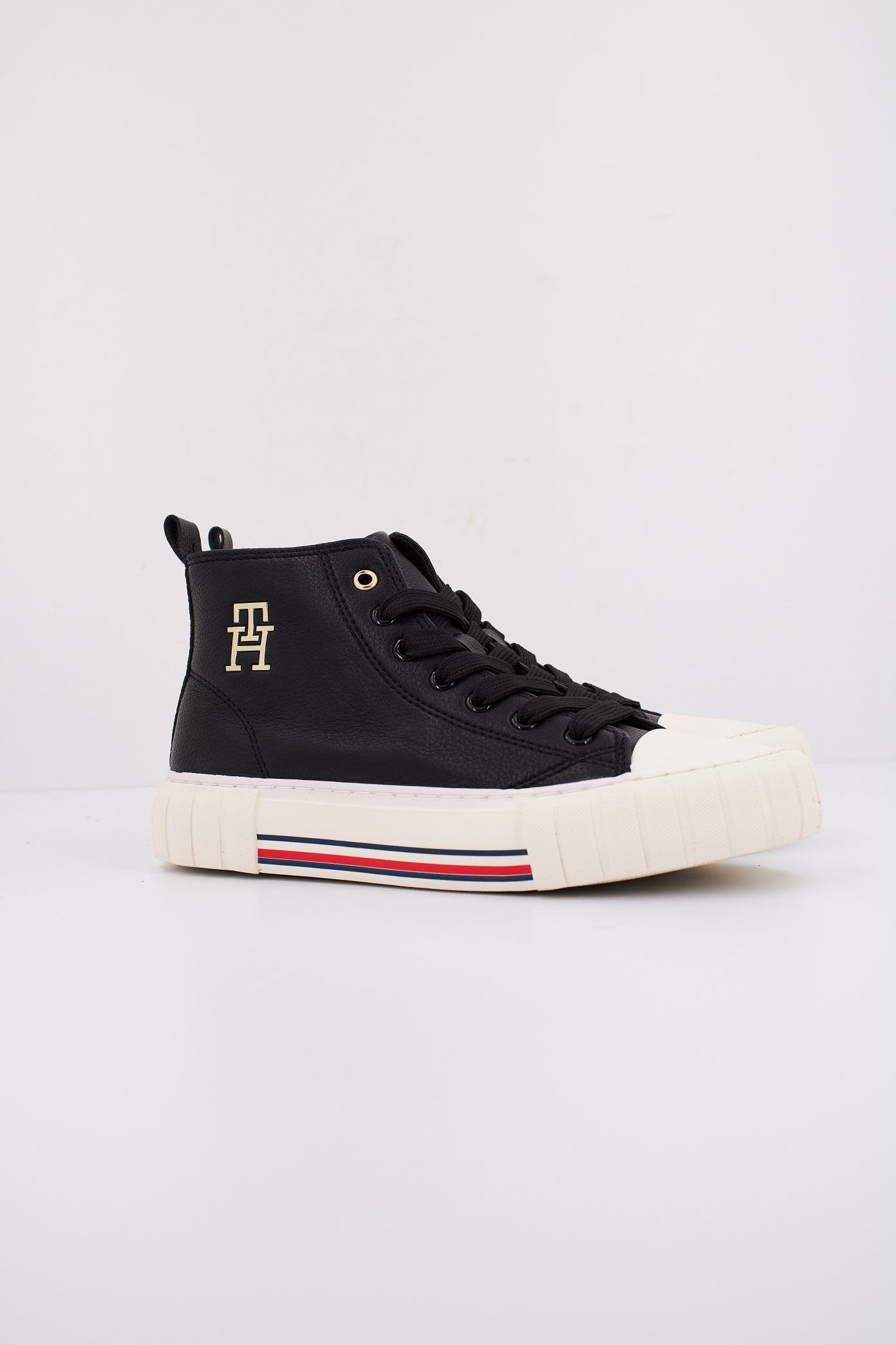 TOMMY HILFIGER HIGH TOP LACE-UP SNE en color BLACK (2)