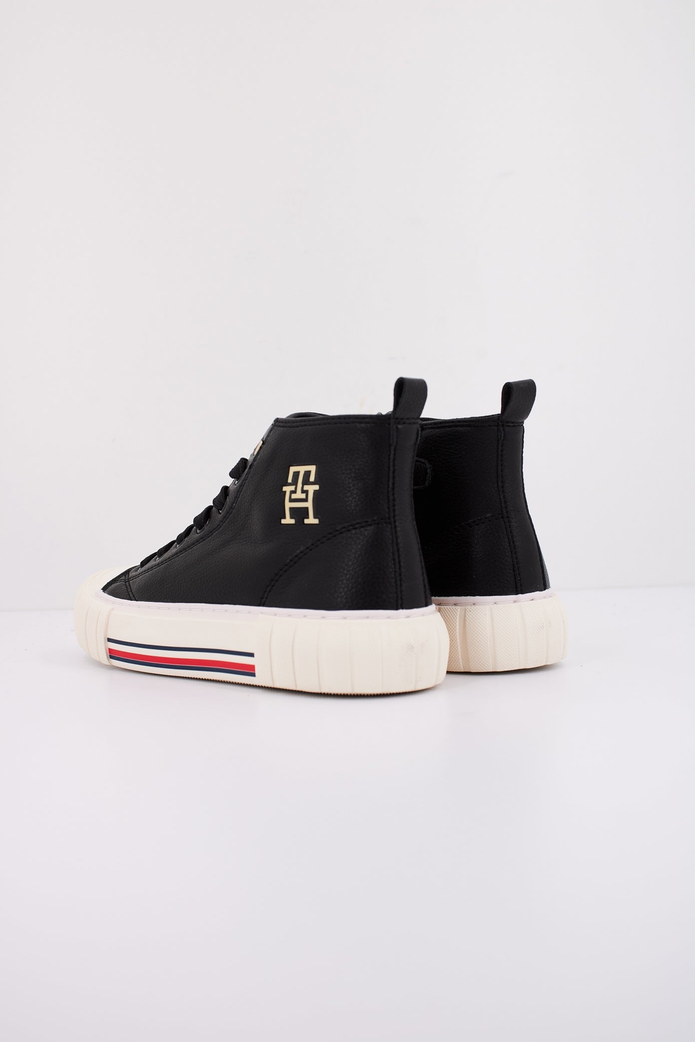 TOMMY HILFIGER HIGH TOP LACE-UP SNE en color BLACK (4)
