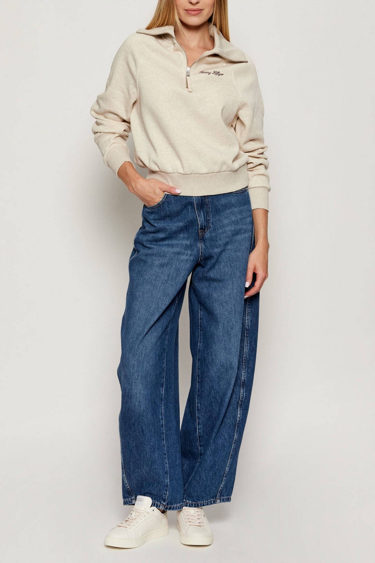 TOMMY HILFIGER CLASSIC SCRIPT FLEEC en color ADK (4)