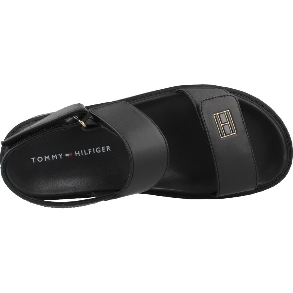 TOMMY HILFIGER SANDALIA TIRA ADHESI en color BLACK (7)