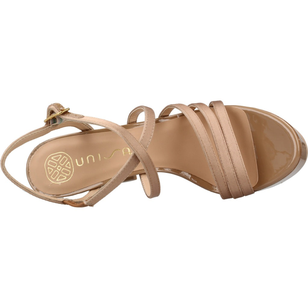UNISA SANDALIAS TACON HEBI en color PRALINE (7)