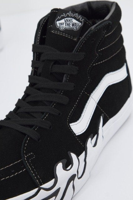 VANS SK-HI FLAME en color BLCKWHT (4)