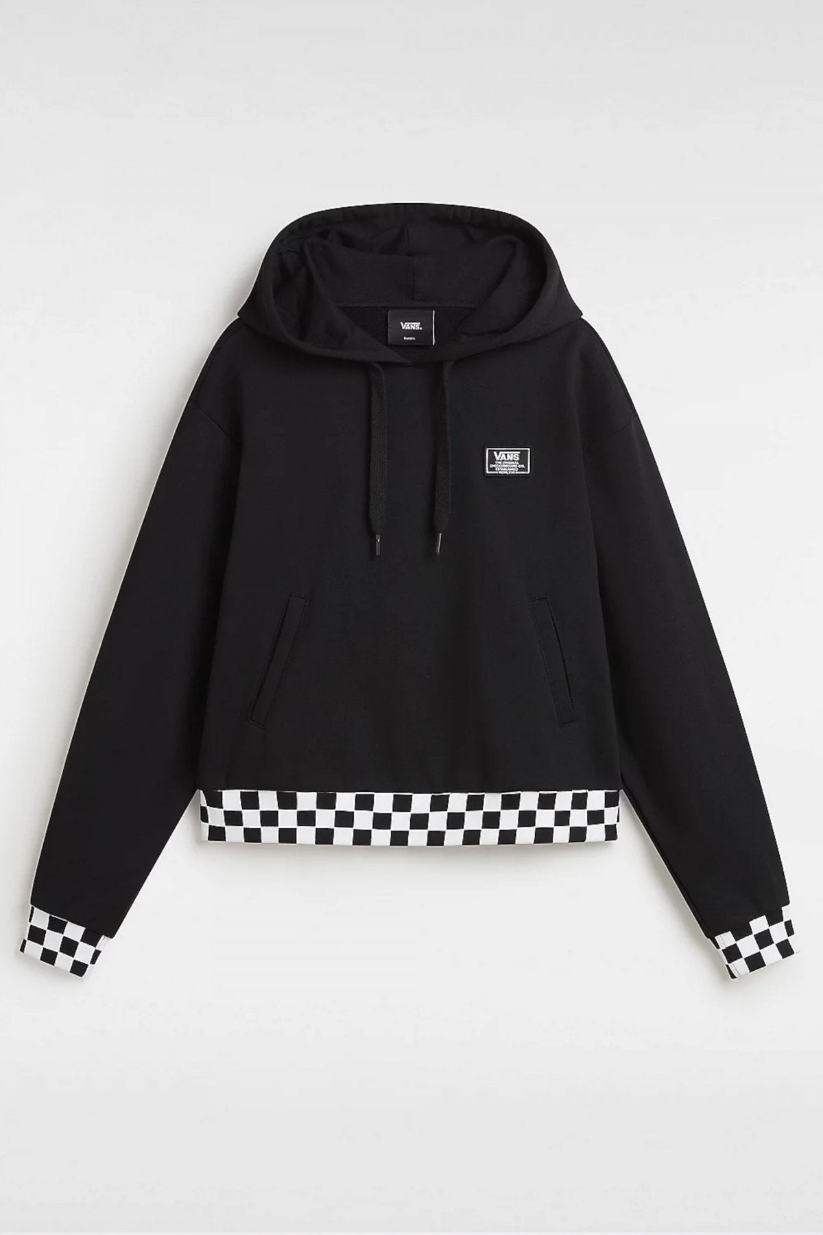 VANS BOOM BOOM CHECK CROP en color BLACK (2)