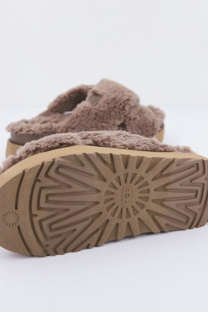 UGG W FUZZ SUGAR CROSS S en color HICKORY (4)