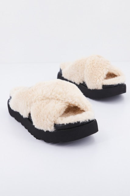 UGG W FUZZ SUGAR CROSS S en color NATURAL (2)