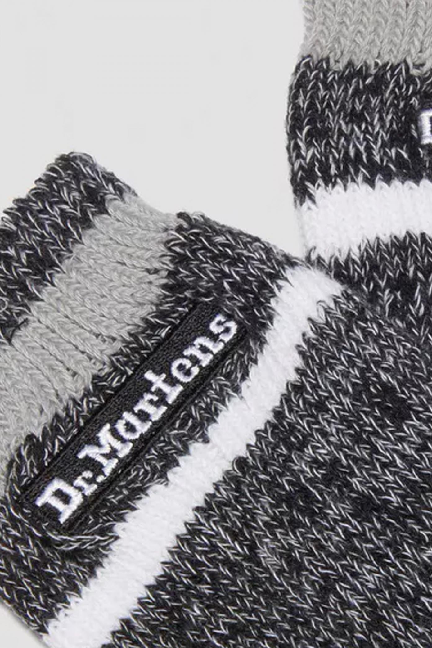 DR. MARTENS  SHORT MARL SOCK  en color BLACK  (3)