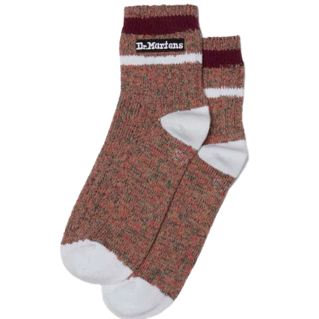 DR. MARTENS  SHORT MARL SOCK  en color TAUPE  (2)