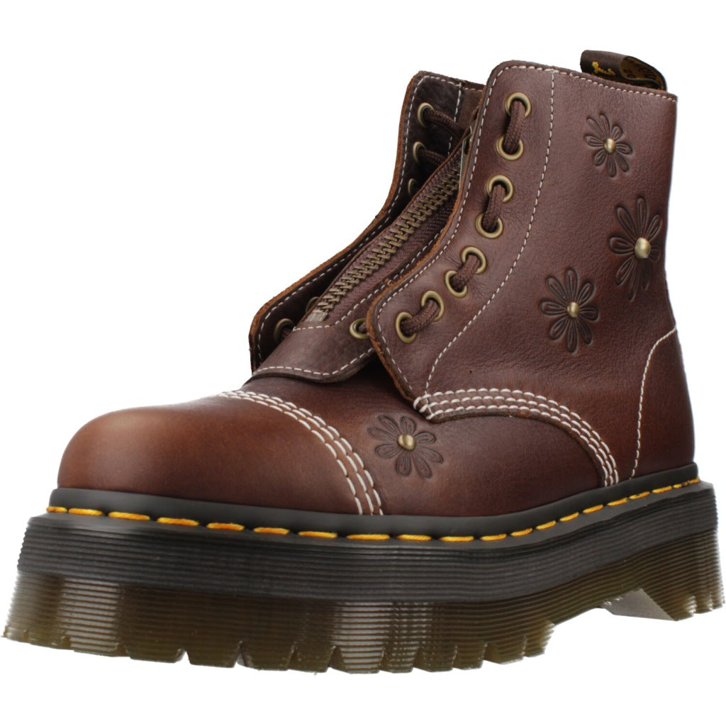 DR. MARTENS SINCLAIR FLOWER en color DRKBRN  (1)
