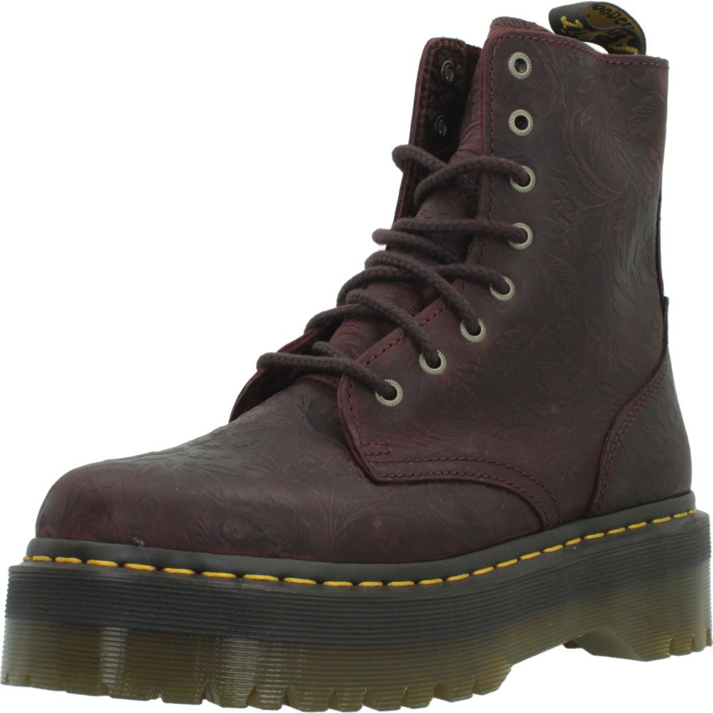 DR. MARTENS JADON EMBOSS FLORAL en color CHERRY  (1)