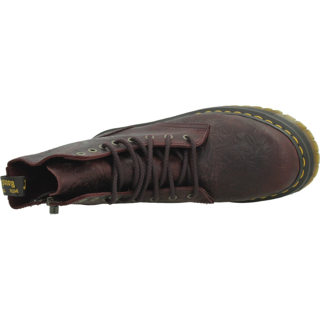 DR. MARTENS JADON EMBOSS FLORAL en color CHERRY  (7)