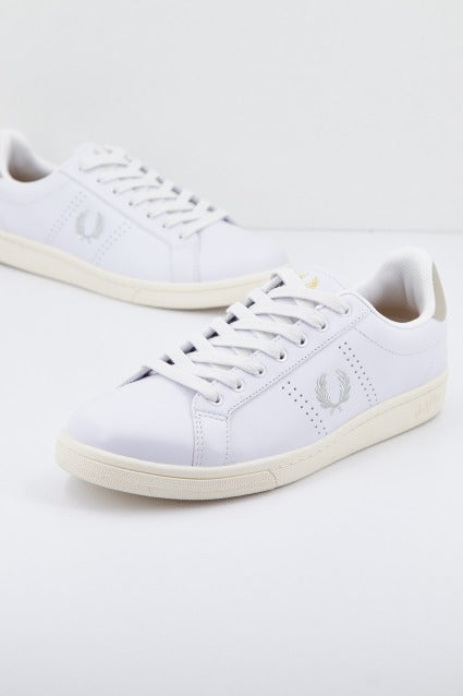 FRED PERRY  B LEATHER en color TWHITE  (1)