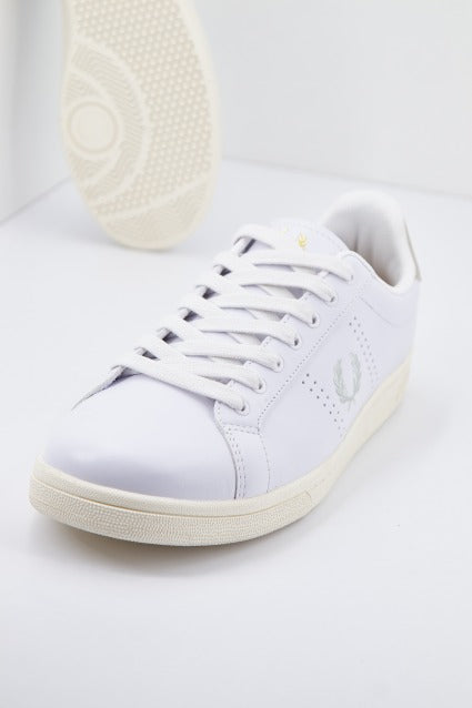 FRED PERRY  B LEATHER en color TWHITE  (2)
