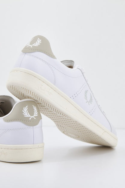 FRED PERRY  B LEATHER en color TWHITE  (3)