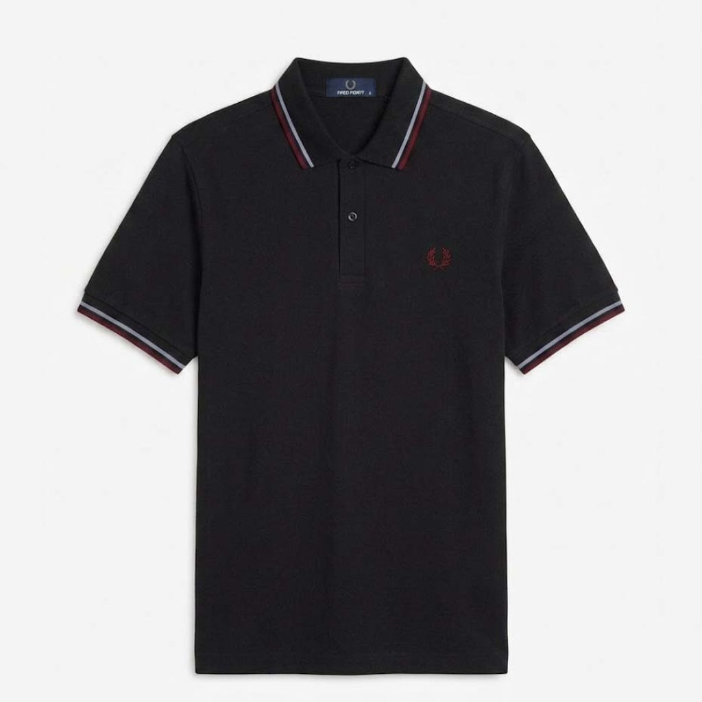 FRED PERRY TWIN TIPPED en color BBLK  (4)