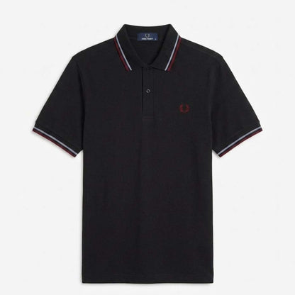 FRED PERRY TWIN TIPPED en color BBLK  (4)