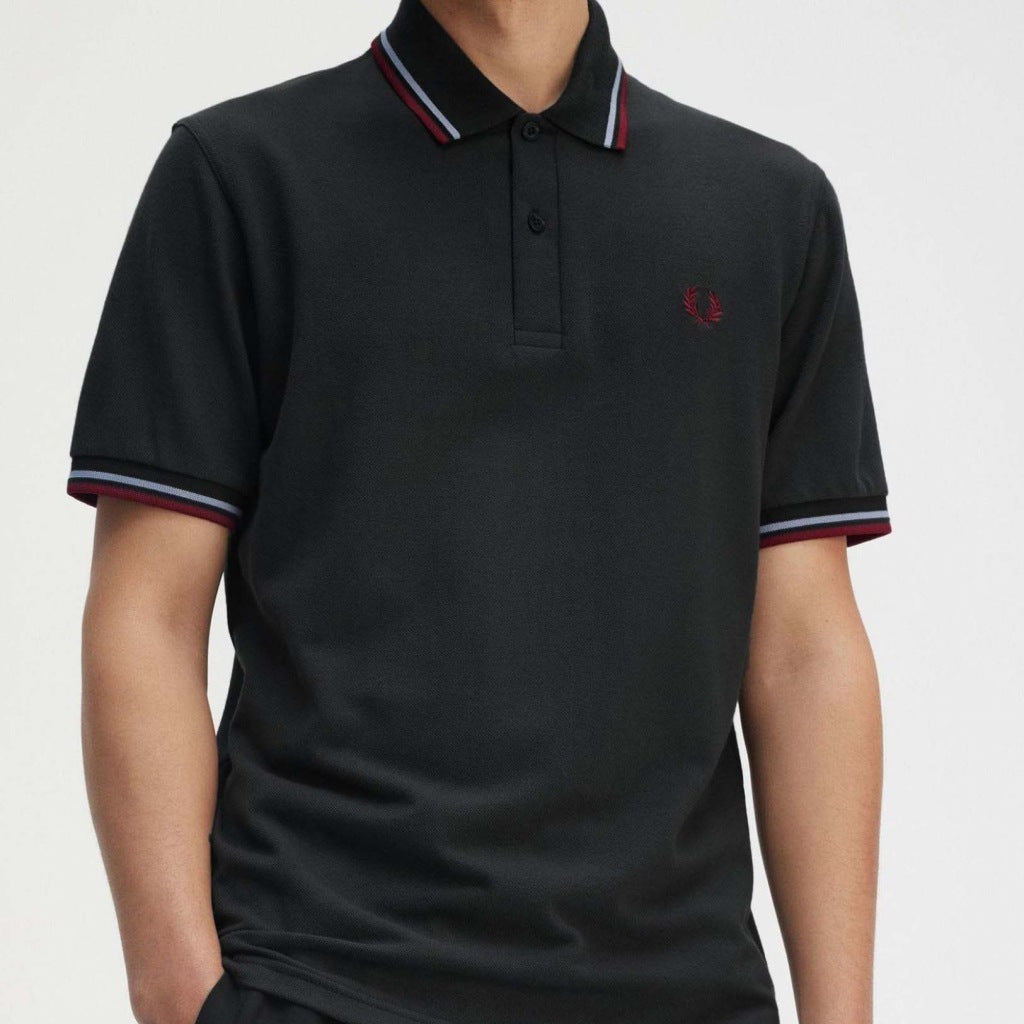 FRED PERRY TWIN TIPPED en color BBLK  (5)