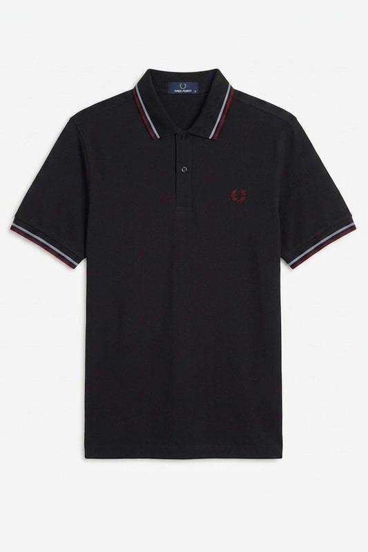 FRED PERRY TWIN TIPPED en color BBLK  (1)