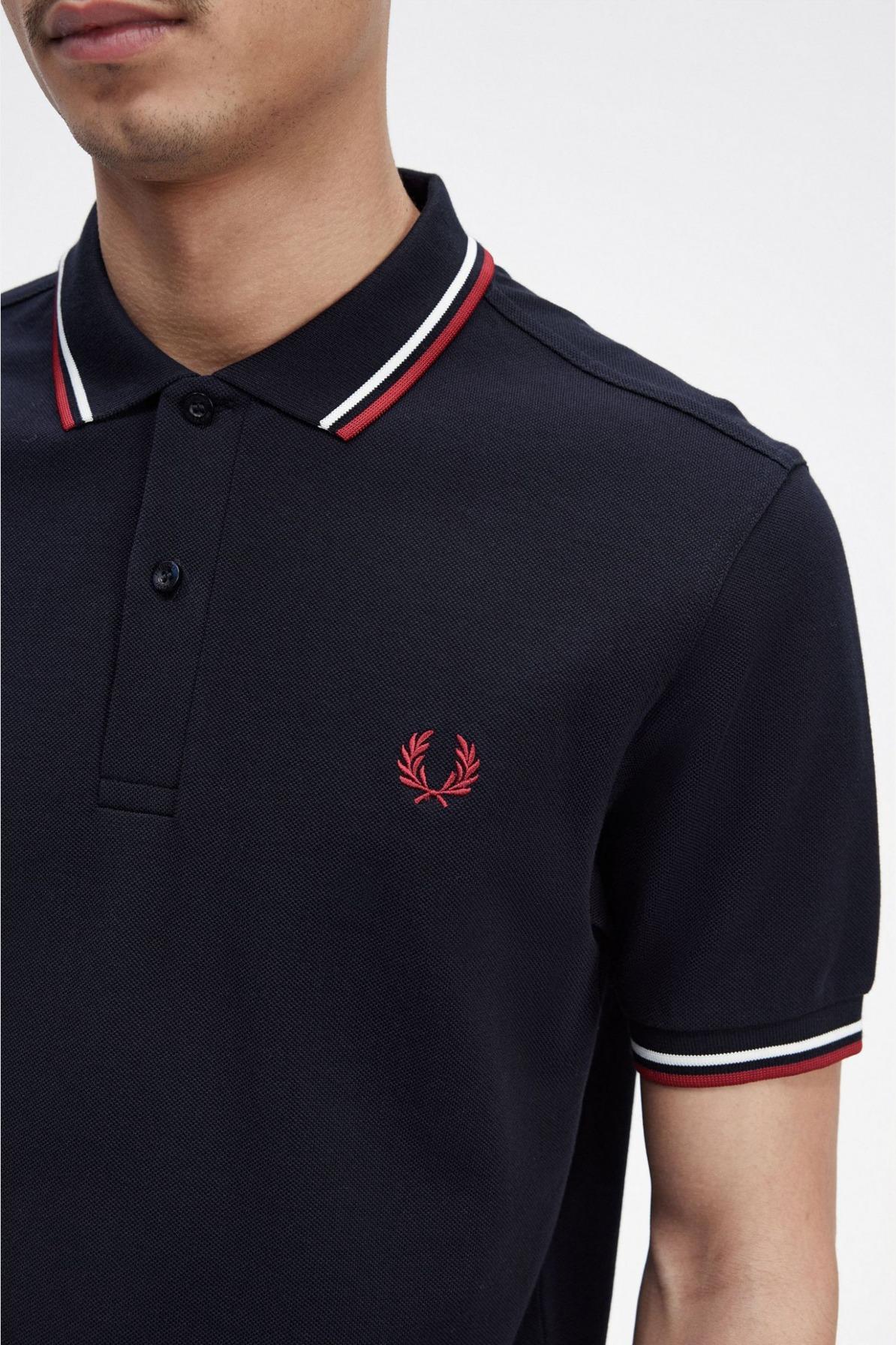 FRED PERRY TWIN TIPPED en color TNVYWHTR  (4)