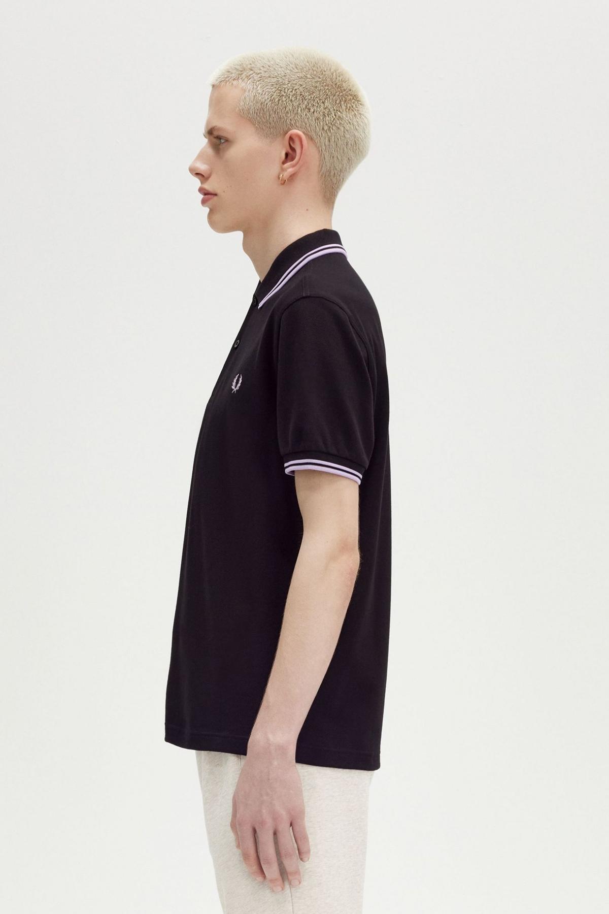 FRED PERRY TWIN TIPPED FRED PER en color WBLK  (3)