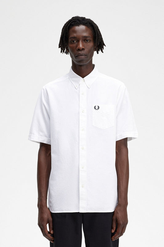 FRED PERRY OXFORD SHIRT en color WHITE  (1)