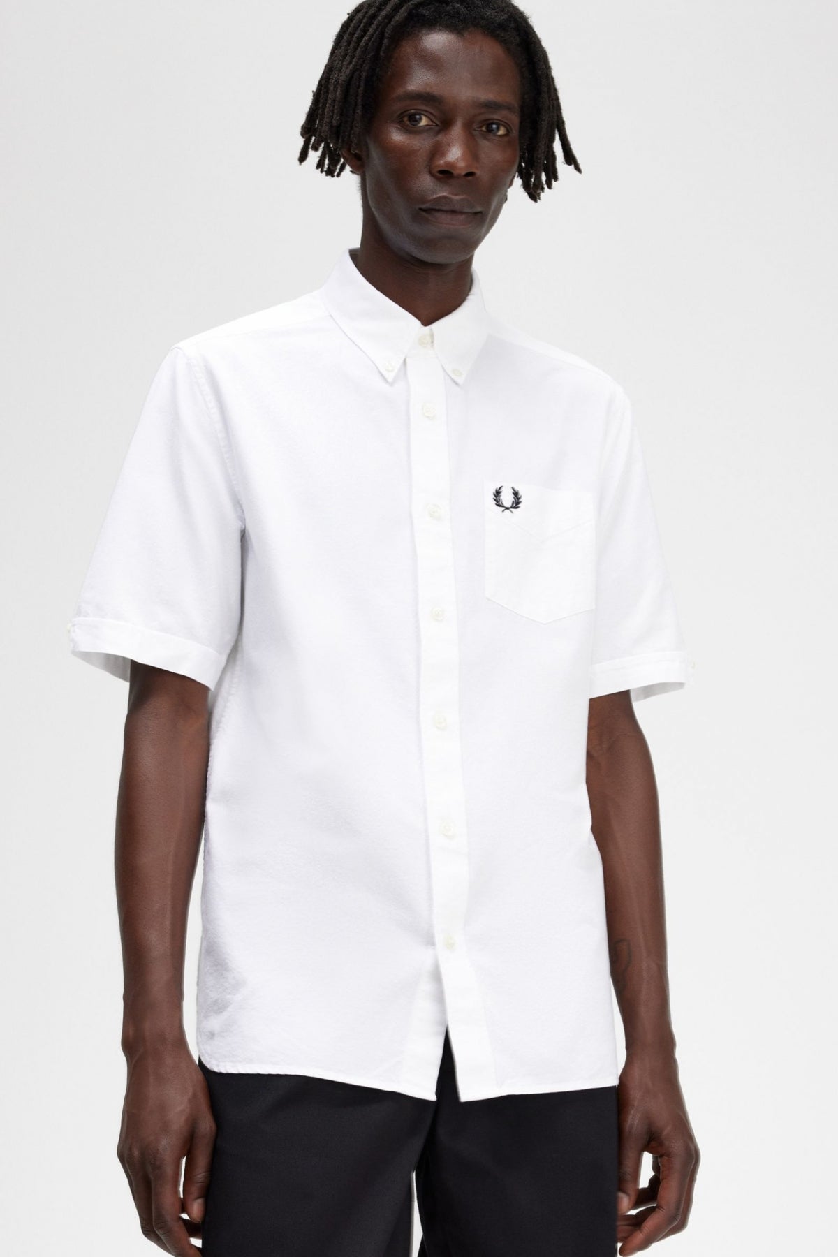 FRED PERRY OXFORD SHIRT en color WHITE  (5)
