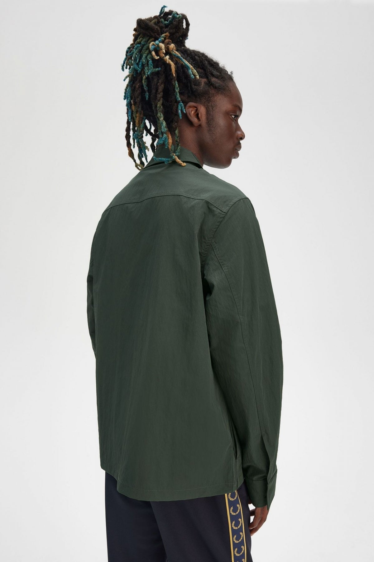 FRED PERRY ZIP THROUGH OVERSHIR en color XGREEN  (3)