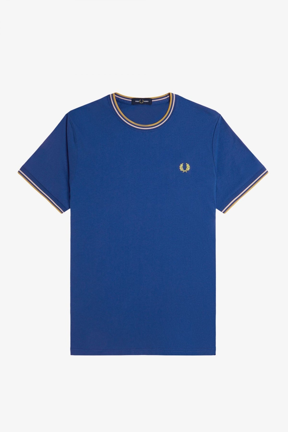 FRED PERRY  TWIN TIPPED T-SHIRT en color YCOBALT  (2)