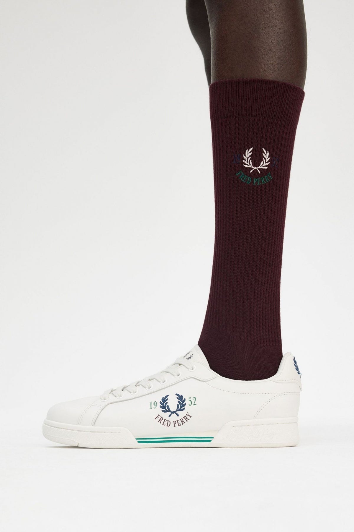 FRED PERRY CLUBHOUSE SOCK en color KOXBLOD  (2)